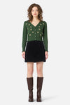 Princess Highway - Wattle & Butterfly Cardigan - green