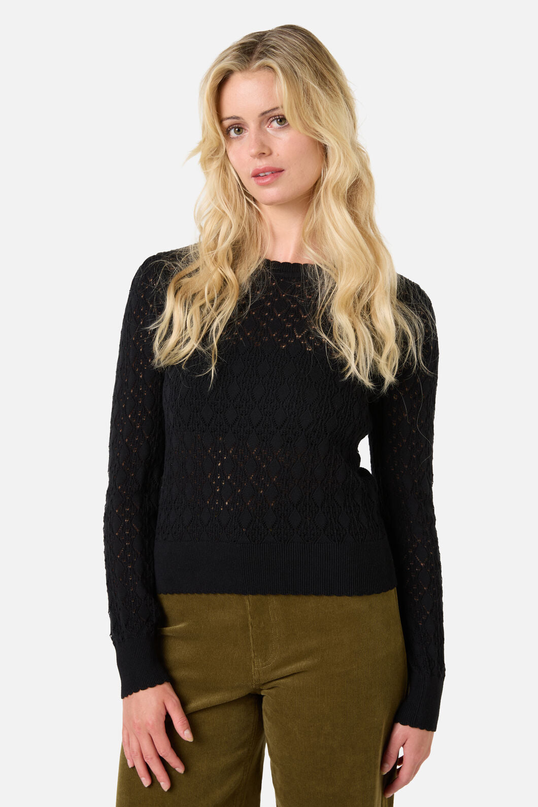 Princess Highway - Annabelle Fancy Knit Top - black