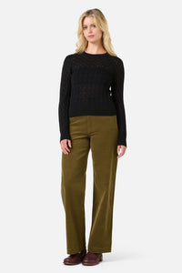 Princess Highway - Annabelle Fancy Knit Top - black