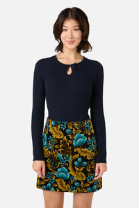 Princess Highway - Anna Bow Knit Top - navy
