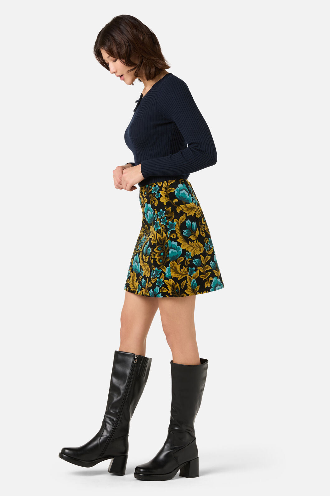 Princess Highway - Anna Bow Knit Top - navy