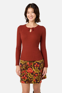 Princess Highway - Anna Bow Knit Top - rust