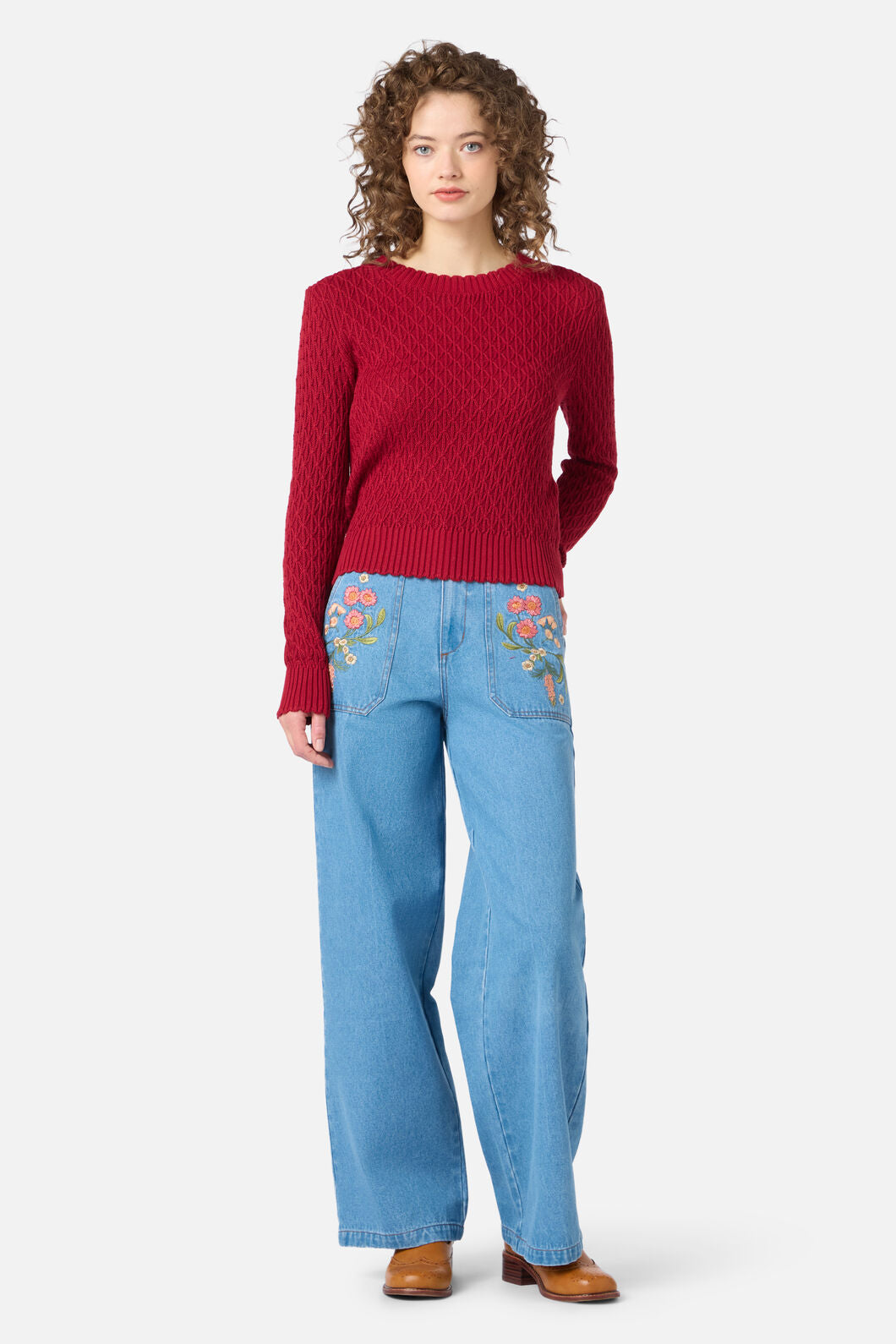 Princess Highway - Amelia Knit Jumper - red