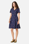 Princess Highway - Evie Rose Tea Dress - navy