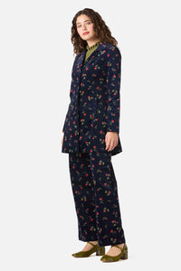Princess Highway - Evie Rose Velvet Jacket - navy