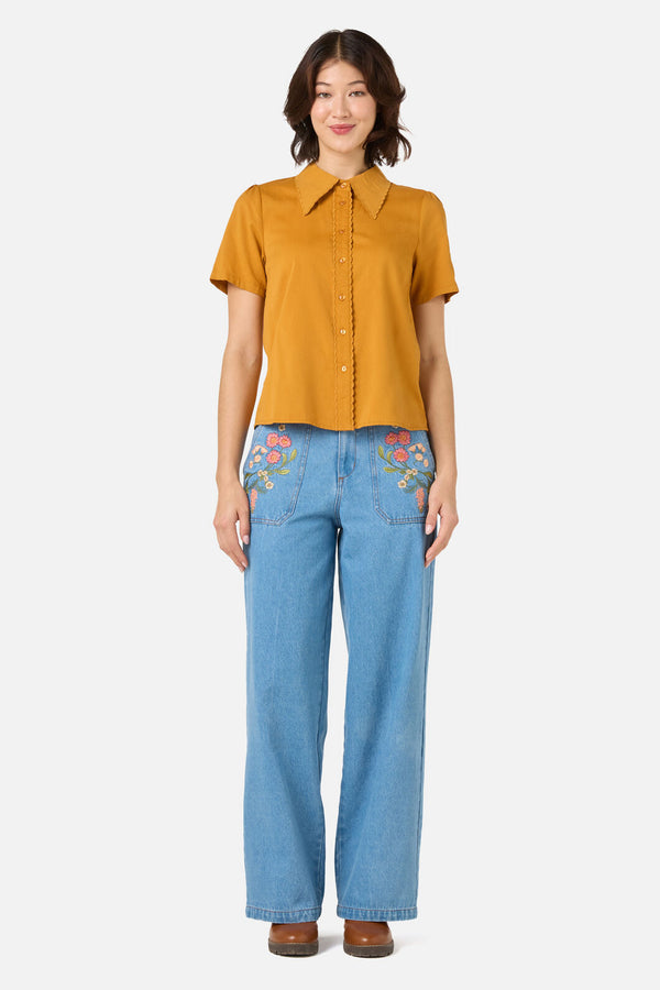 Princess Highway - Elouise Blouse - gold