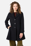 Princess Highway - Mabel A-Line Wool Blend Coat - black