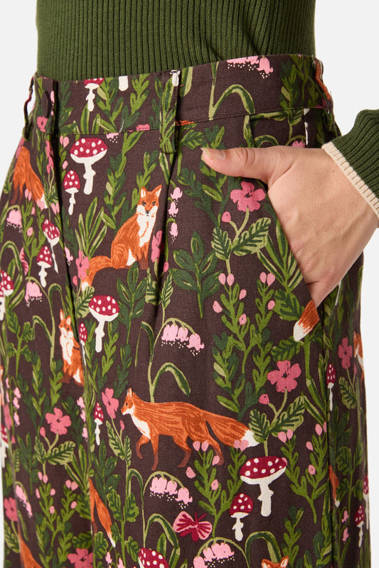 Princess Highway - Fancy Foxes Culotte - chocolate