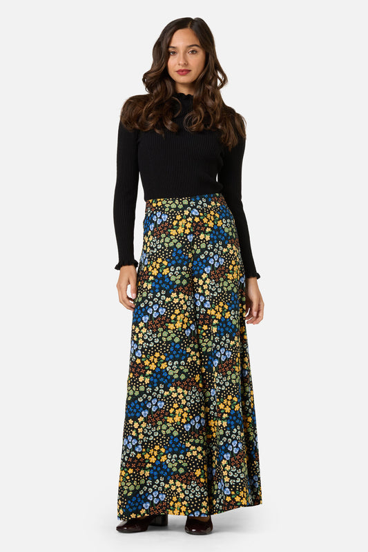 Princess Highway - Iris Ditsy Palazzo Pant - blue