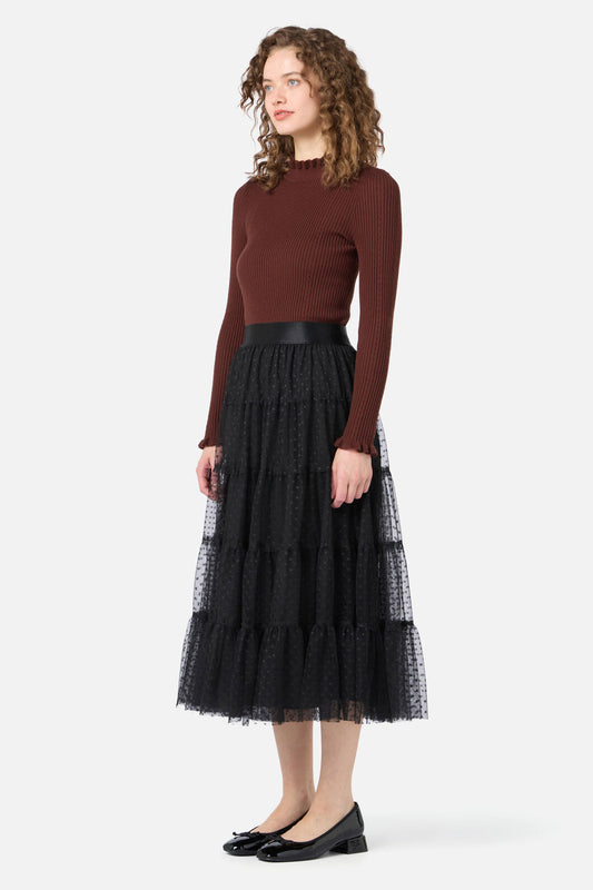 Princess Highway - Francesca Tulle Midi Skirt - black