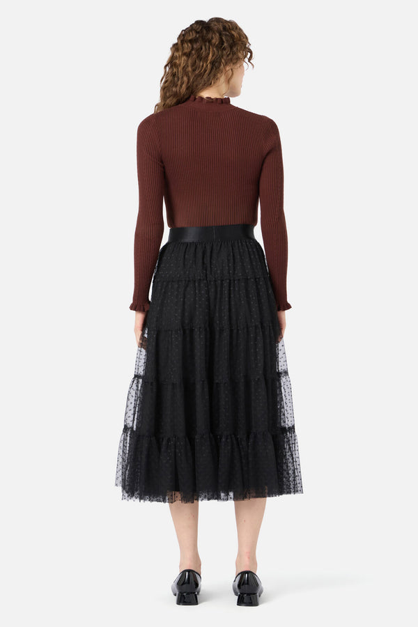 Princess Highway - Francesca Tulle Midi Skirt - black