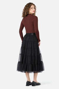 Princess Highway - Francesca Tulle Midi Skirt - black
