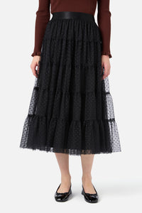 Princess Highway - Francesca Tulle Midi Skirt - black