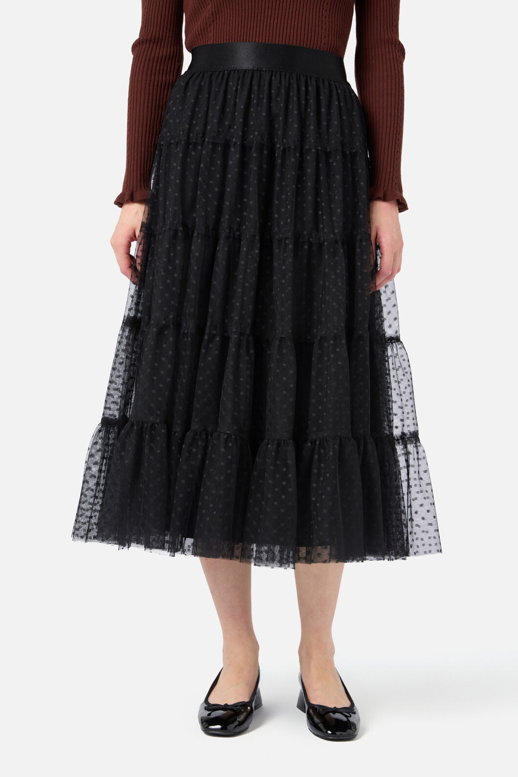 Princess Highway - Francesca Tulle Midi Skirt - black