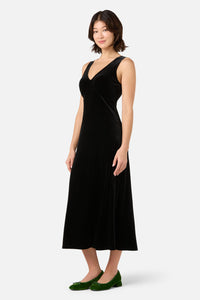 Princess Highway - Roxy Velvet Midi Dress - black