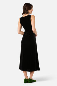 Princess Highway - Roxy Velvet Midi Dress - black