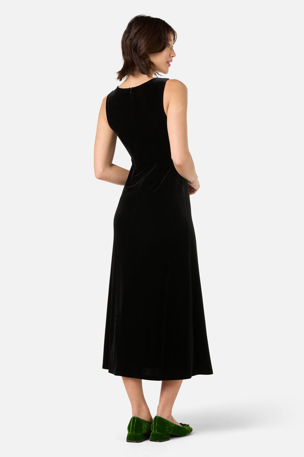 Princess Highway - Roxy Velvet Midi Dress - black