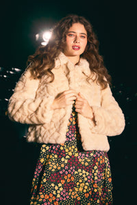 Princess Highway - Penelope Faux Fur Jacket - cream
