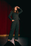 Princess Highway - Celeste Pinstripe Pant - black