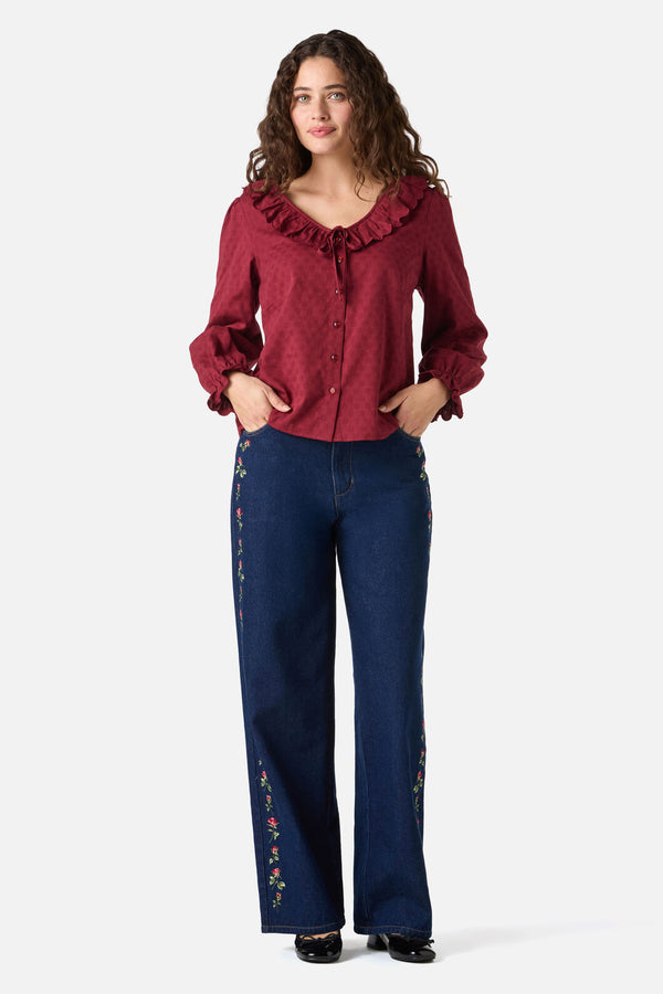 Princess Highway - Lovely Luella Blouse - wine