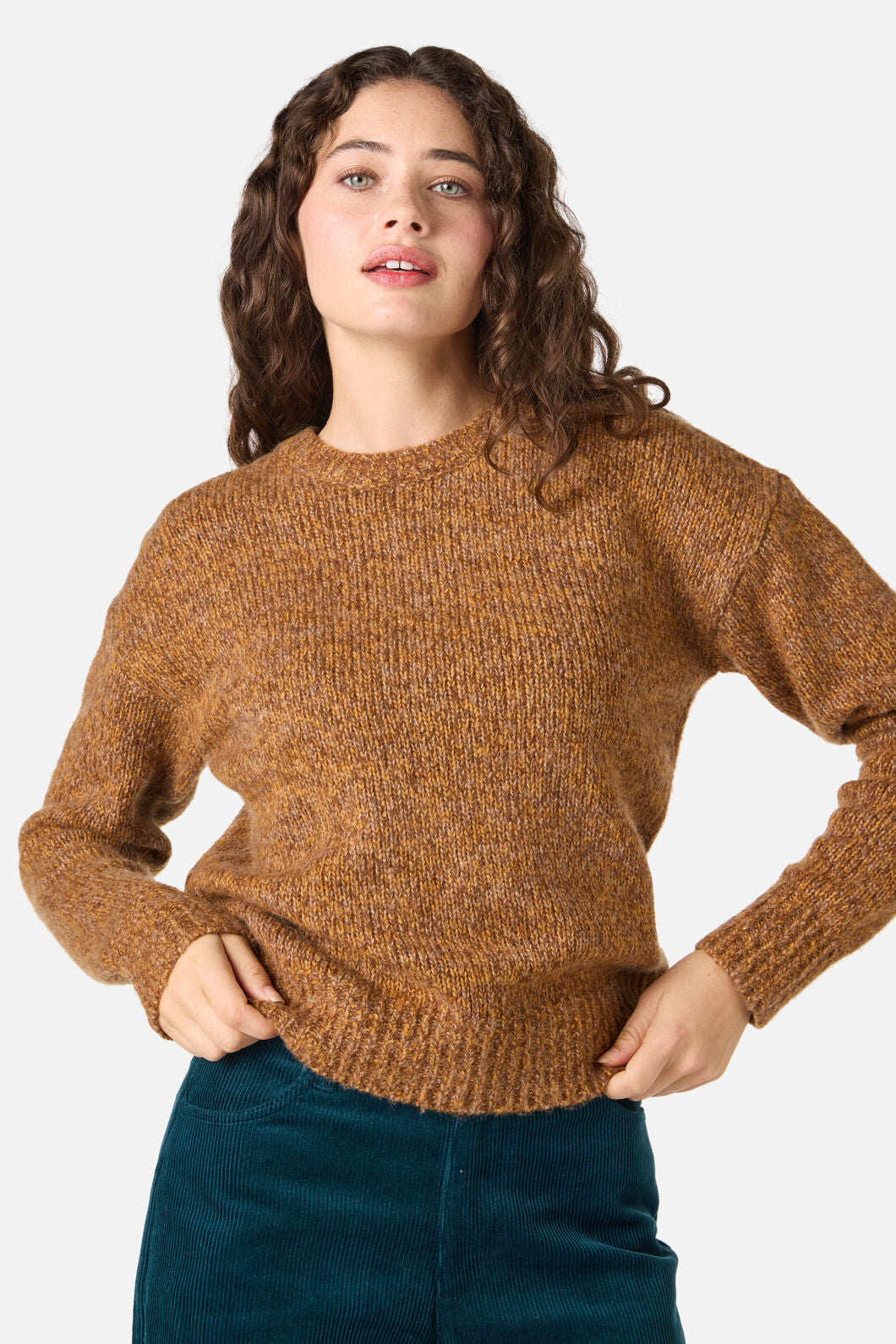 Princess Highway - Cute Cozy Wool Blend Jumper - toffee