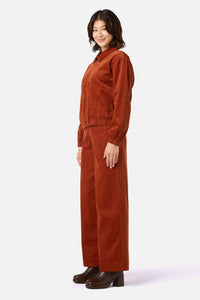 Princess Highway - Jamie Cord Bomber Jacket - rust