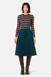 Princess Highway - Jamie Cord Midi Skirt - teal