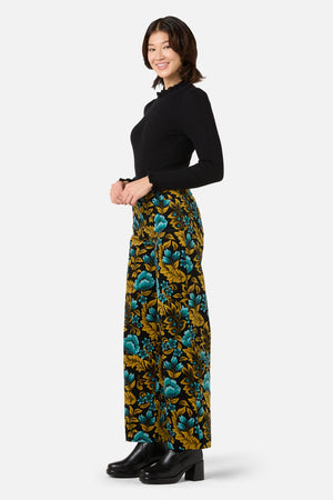 Princess Highway - Azura Velvet Pant - blue