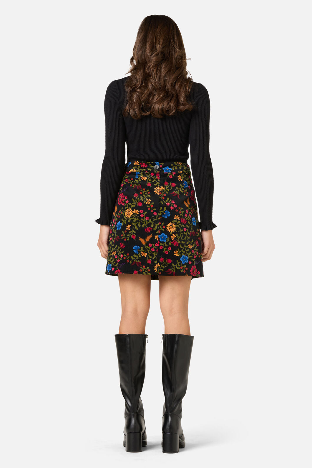Joelle Floral Velvet Skirt – Princess Highway