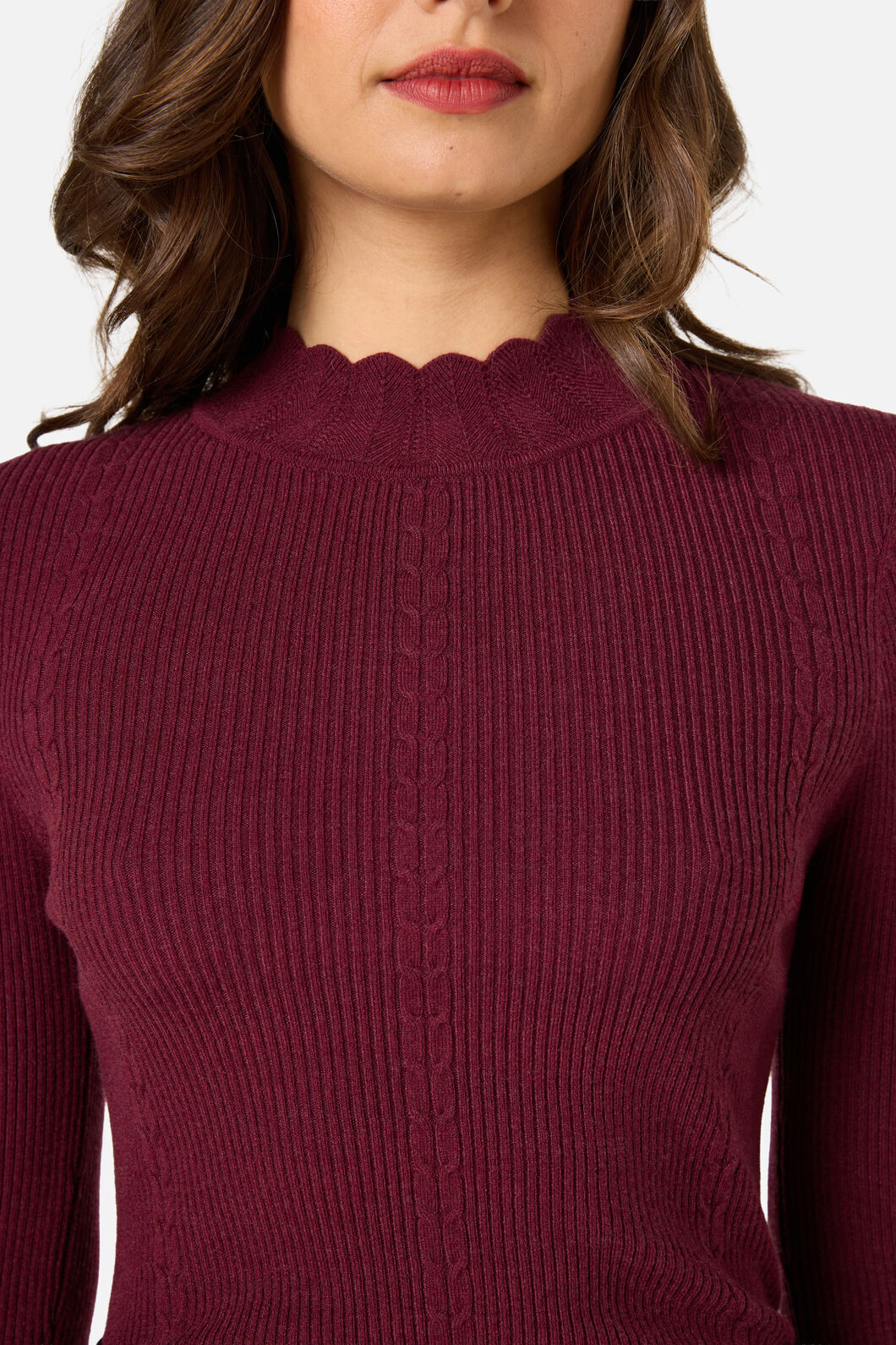 Princess Highway - Sophie Long Sleeve Knit Top - plum