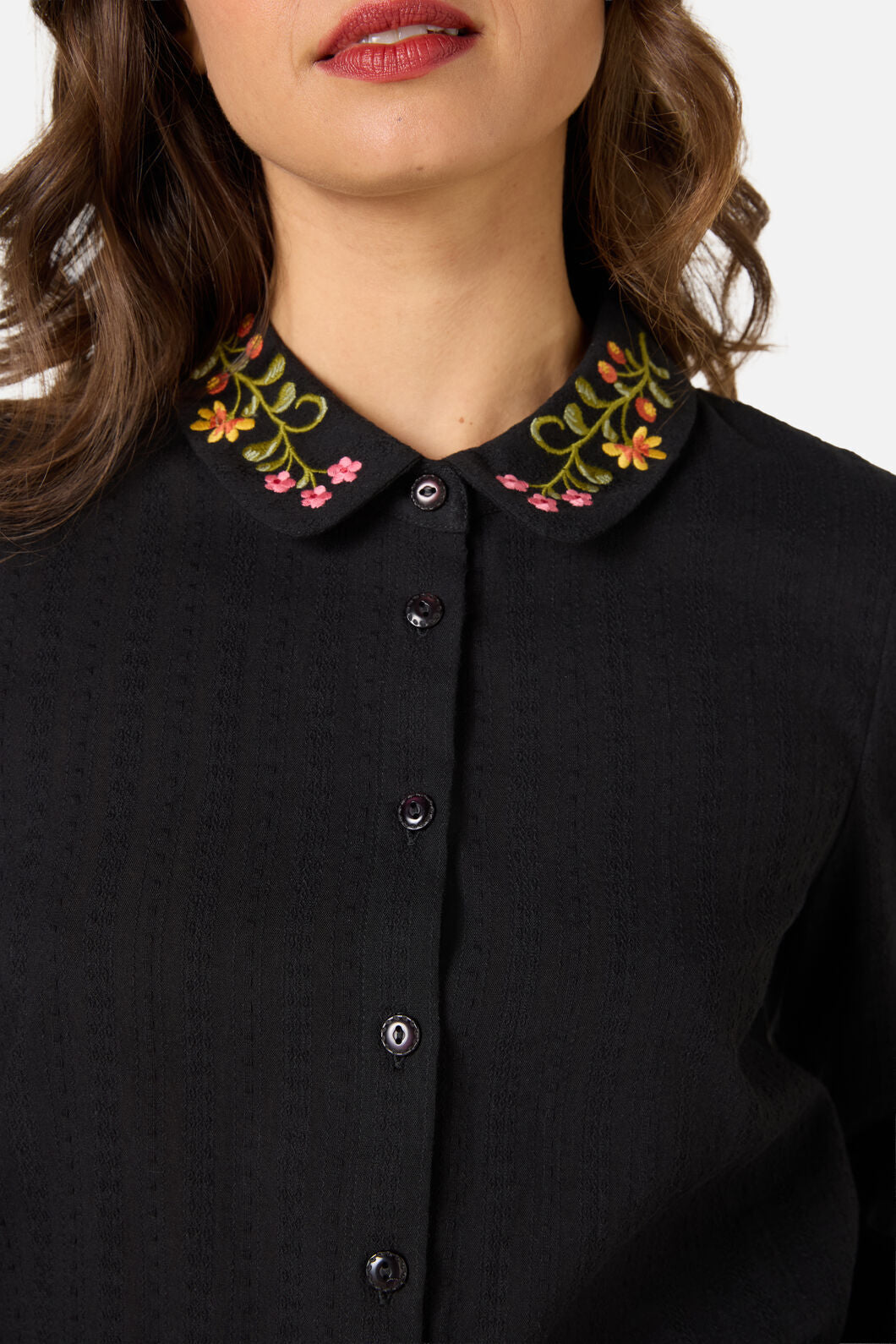 Princess Highway - Joelle Embroidered Blouse - black