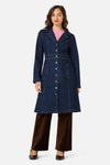 Princess Highway - Louise Long Denim Jacket - dark-denim
