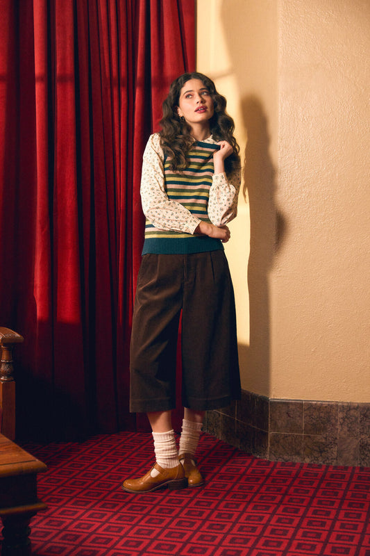 Princess Highway - Adeline Cord Culotte - chocolate