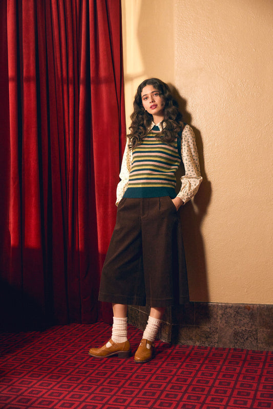 Princess Highway - Adeline Cord Culotte - chocolate