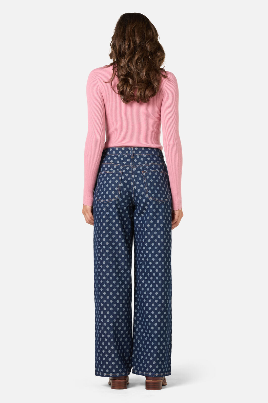 Princess Highway - Polka Spot Denim Jean - dark-denim