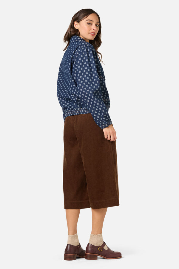 Princess Highway - Polka Spot Denim Jacket - dark-denim