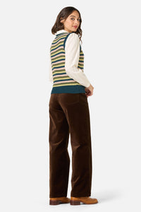 Princess Highway - Rory Wool Blend Stripe Vest - green-multi