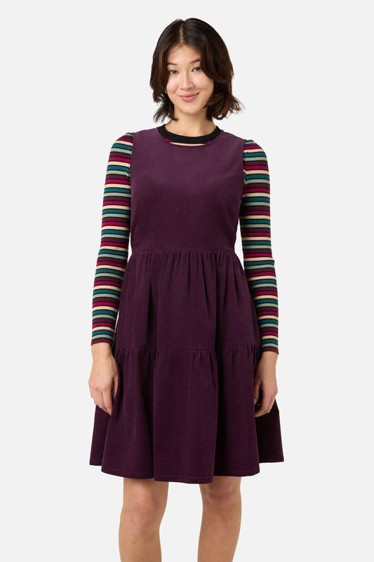 Princess Highway - Dani Cord Sleeveless Dress - grape