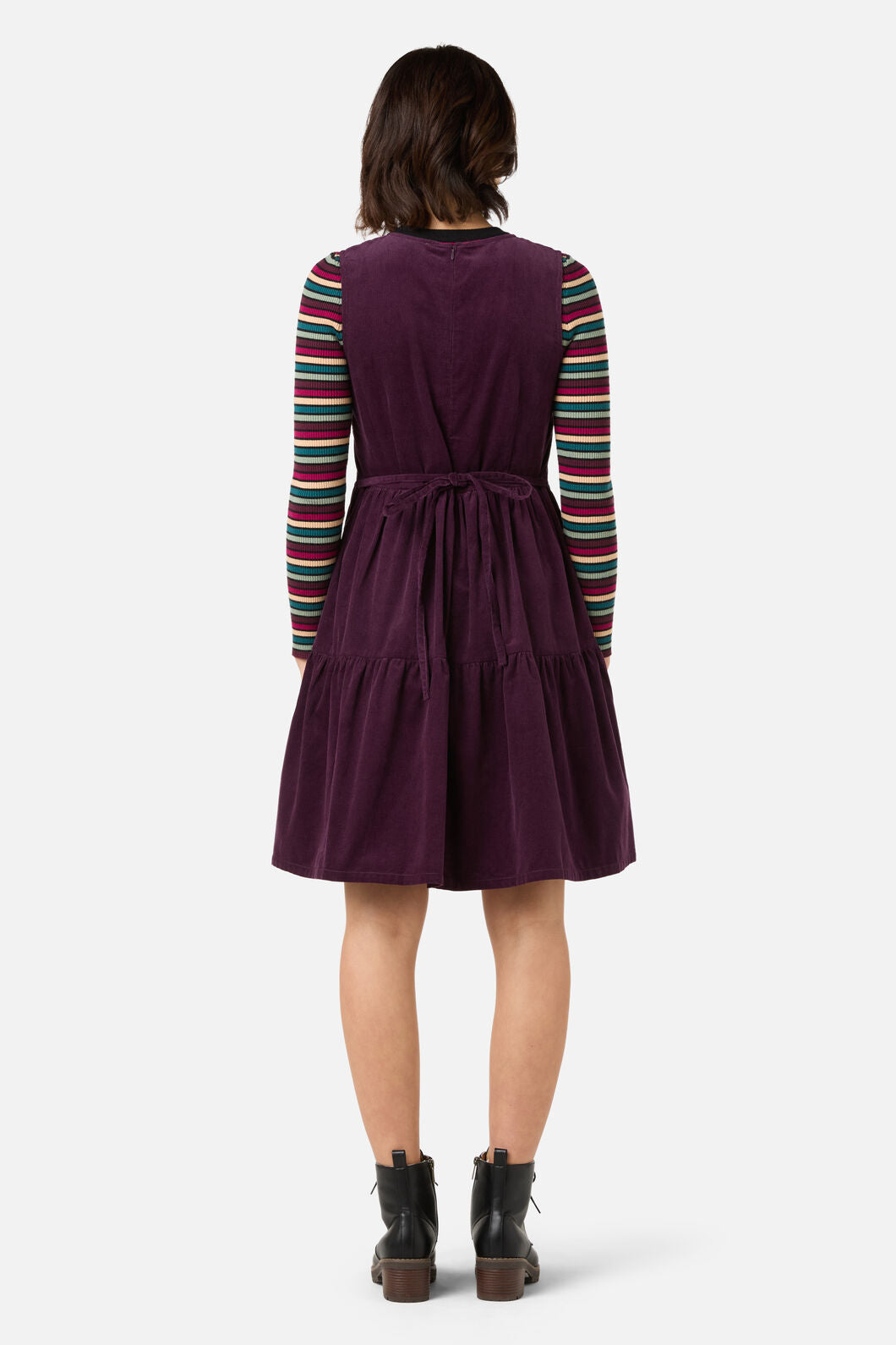 Princess Highway - Dani Cord Sleeveless Dress - grape