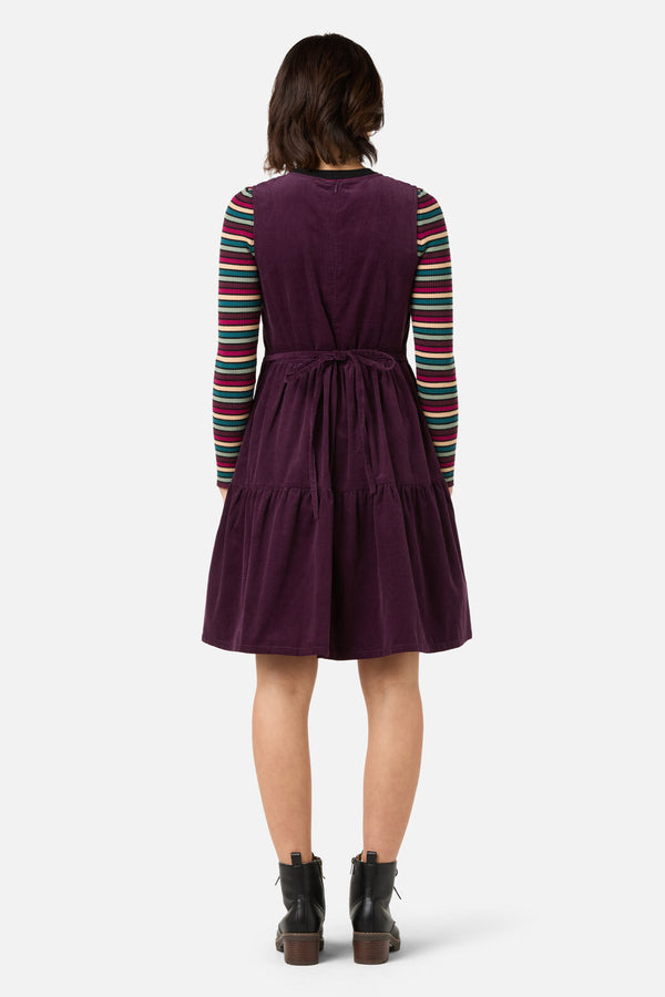 Princess Highway - Dani Cord Sleeveless Dress - grape