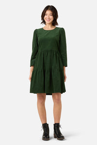 Princess Highway - Dani Cord Sleeved Dress - green