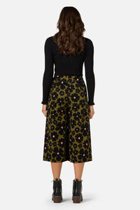 Princess Highway - Donna Flower Cord Culotte - olive