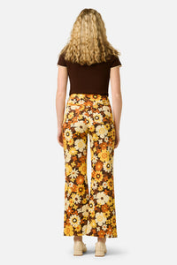 Princess Highway - Twiggy Floral Flare Jeans - golden-brown