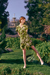Princess Highway - Twiggy Floral Shirt Dress - olive-green