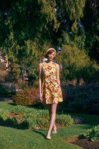 Princess Highway - Twiggy Floral Shift Dress - golden-brown