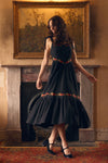 Princess Highway - 90'S Posy Embroidered Dress - black