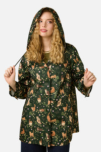 Princess Highway - Cute Cats Raincoat - green