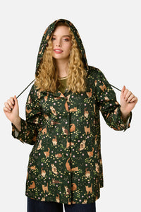 Princess Highway - Cute Cats Raincoat - green