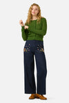 Princess Highway - Clara Pointelle Cardigan - green