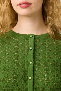 Princess Highway - Clara Pointelle Cardigan - green